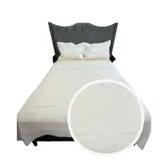 GENERICO - CUBRECAMA QUILT DE LUJO VERANO DELGADO KING BLANCO