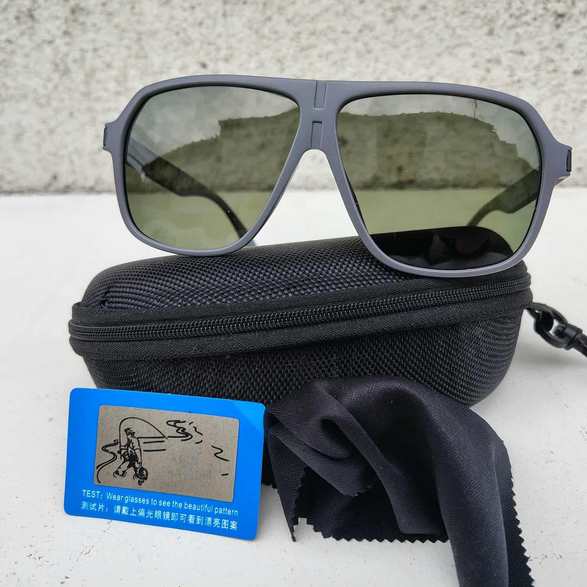 GENERICO - Lentes Gafas de sol Grandes xl 61mm polarizados TR90