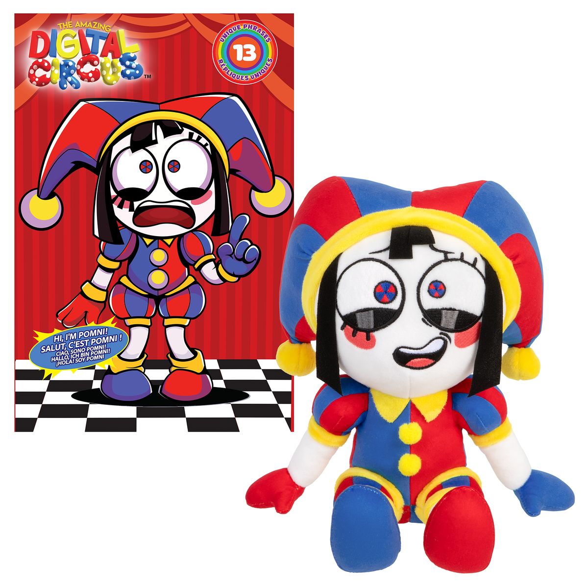 IMEXPORTA - Peluche de Pomni Con Sonido Digital Circus