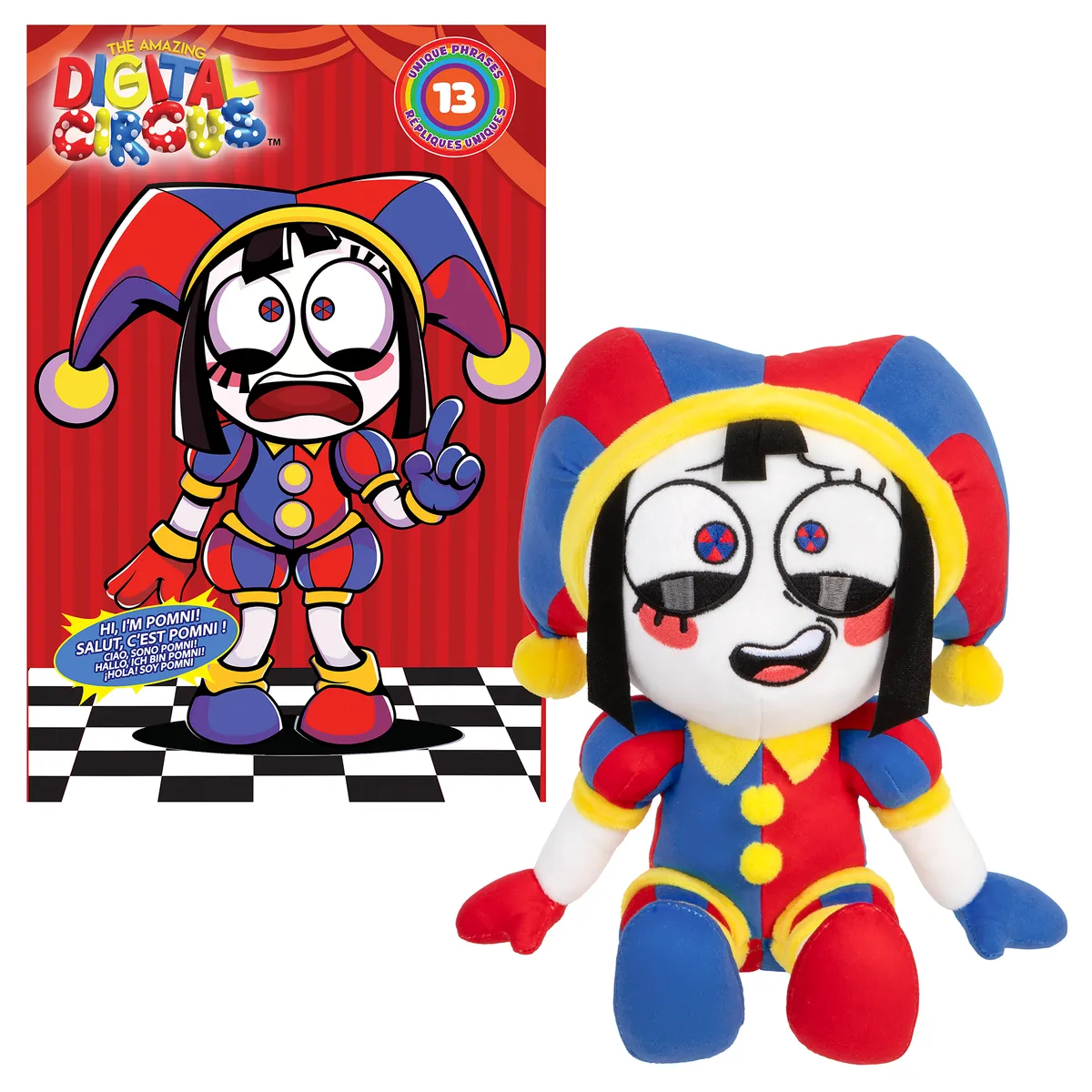 IMEXPORTA - Peluche de Pomni Con Sonido Digital Circus