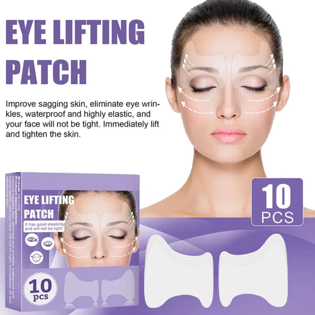 GENERICO - Parches Levantamiento Ocular Lifting para Ojos 10 piezas