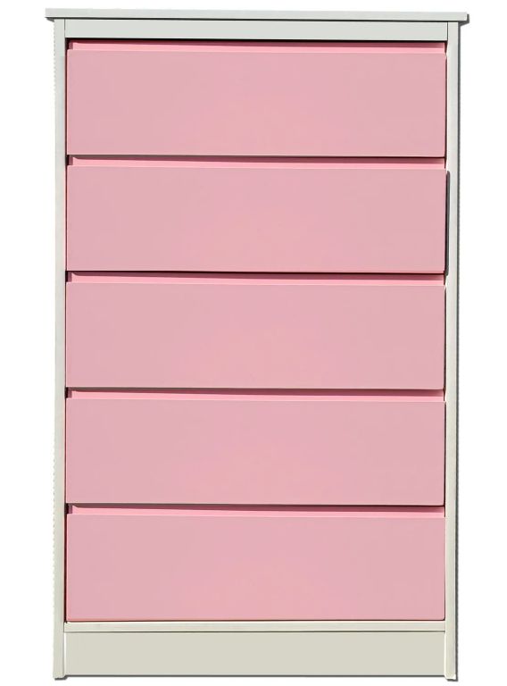 Cajonera Rosado Pastel 5 cajones Minimal