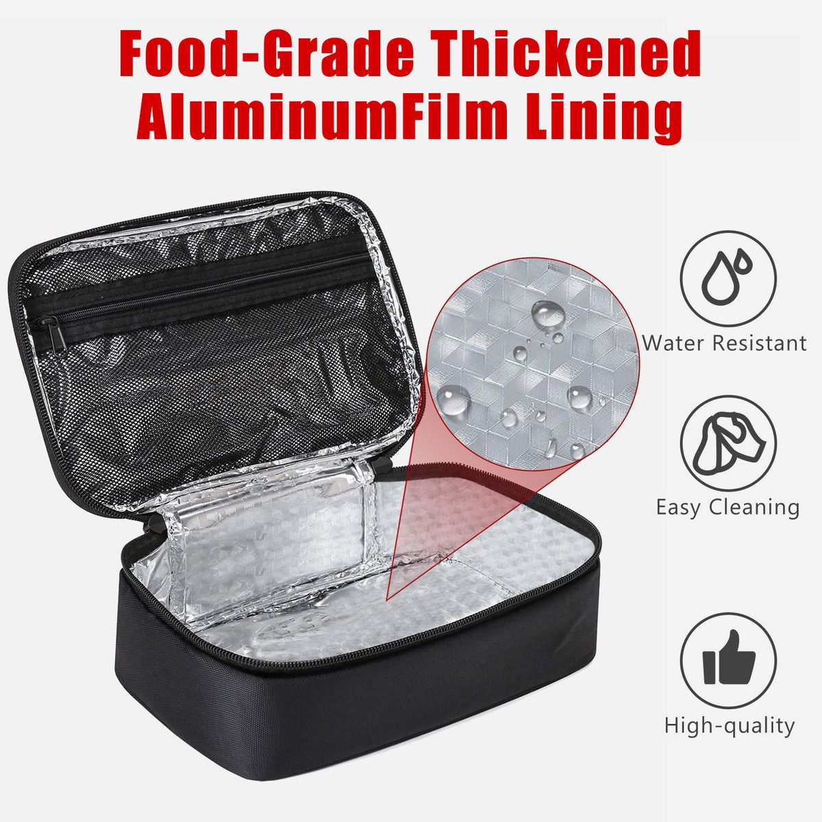 GENERICO - 4L Bolsa De Almuerzo De Gran Capacidad Para Trabajo Picnic