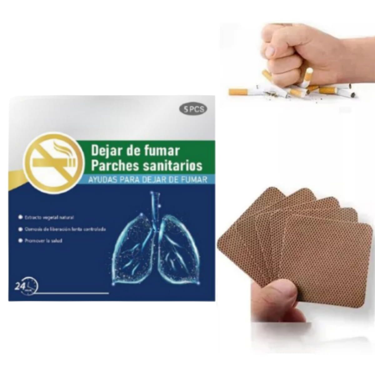 GENERICO - Parches Naturales para Dejar de Fumar  (25 Unidades) ​