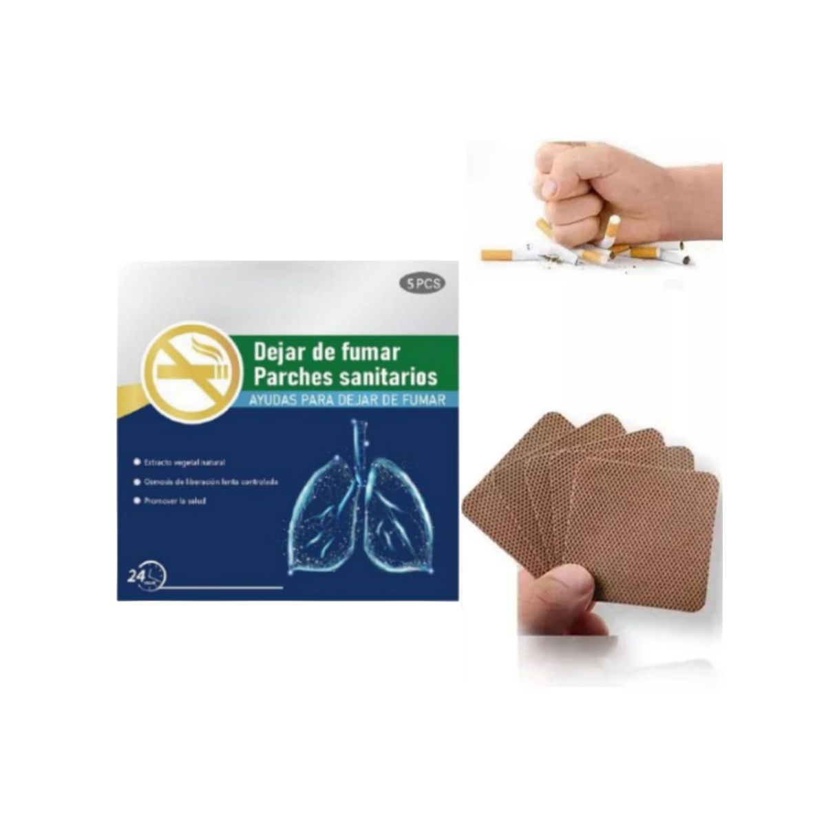 GENERICO - Parches Naturales para Dejar de Fumar  (25 Unidades) ​