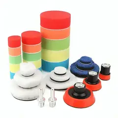 GENERICO - Kit De 29 Piezas Pulir Esponjas Almohadillas Para Auto
