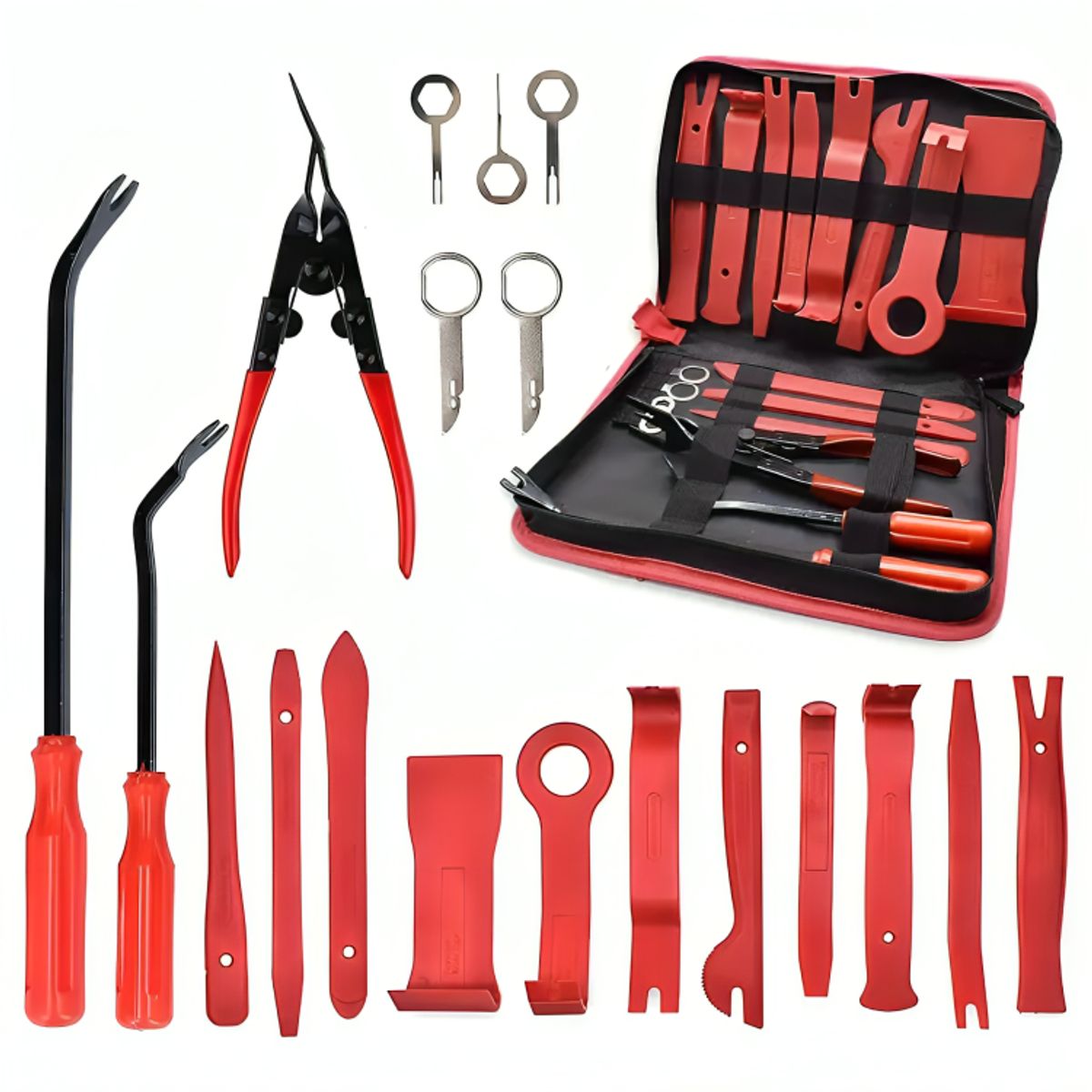 GENERICO - Kit De Herramientas Desmontaje Audio Tableros Auto 19 Piezas