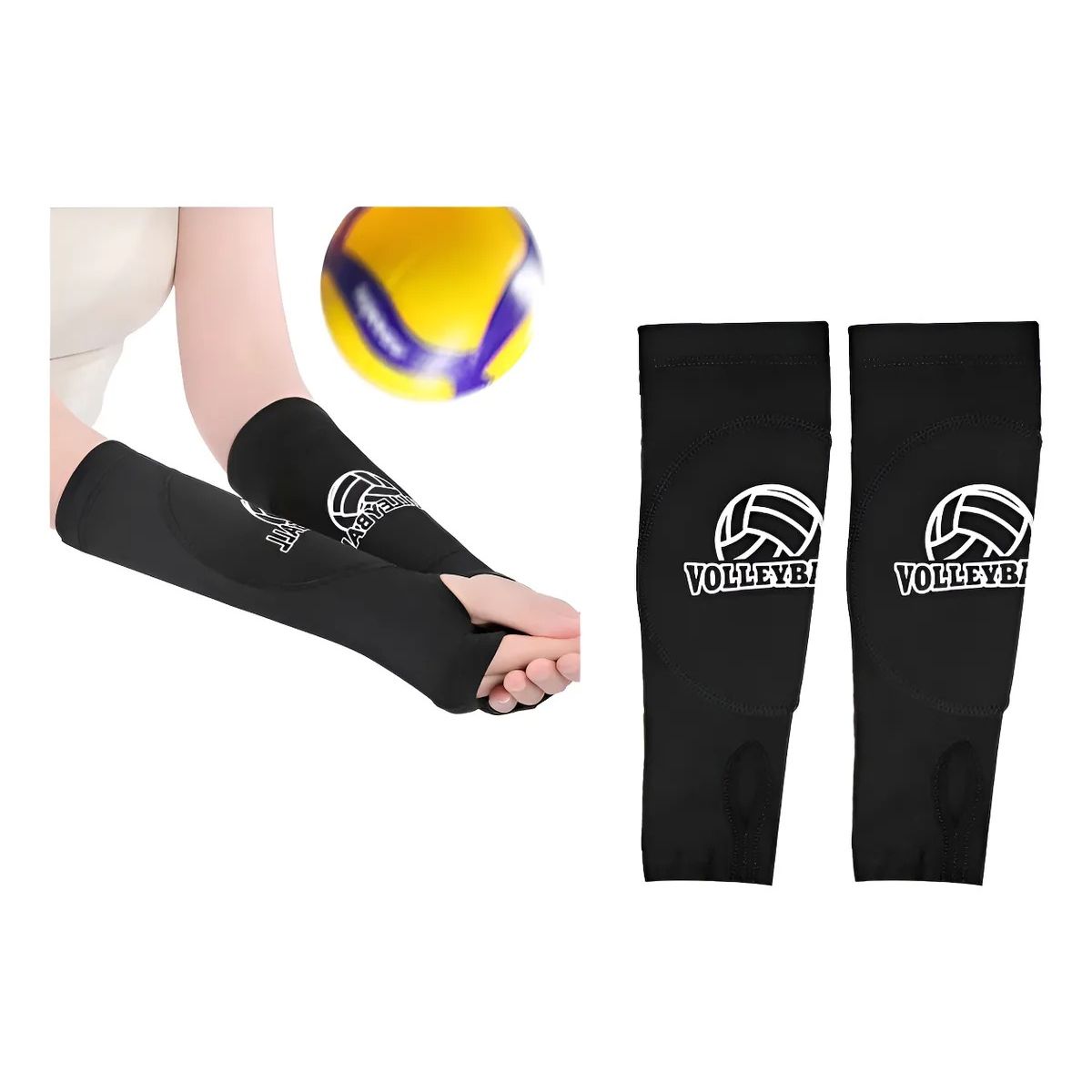 GENERICO - Mangas Protección Para Profesional Voleibol Mujer Brazo 2x