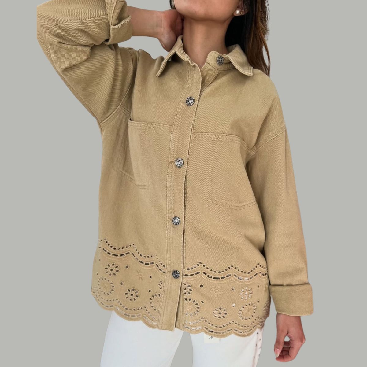 ARRAKASTA - Chaqueta de mezclilla con cierre