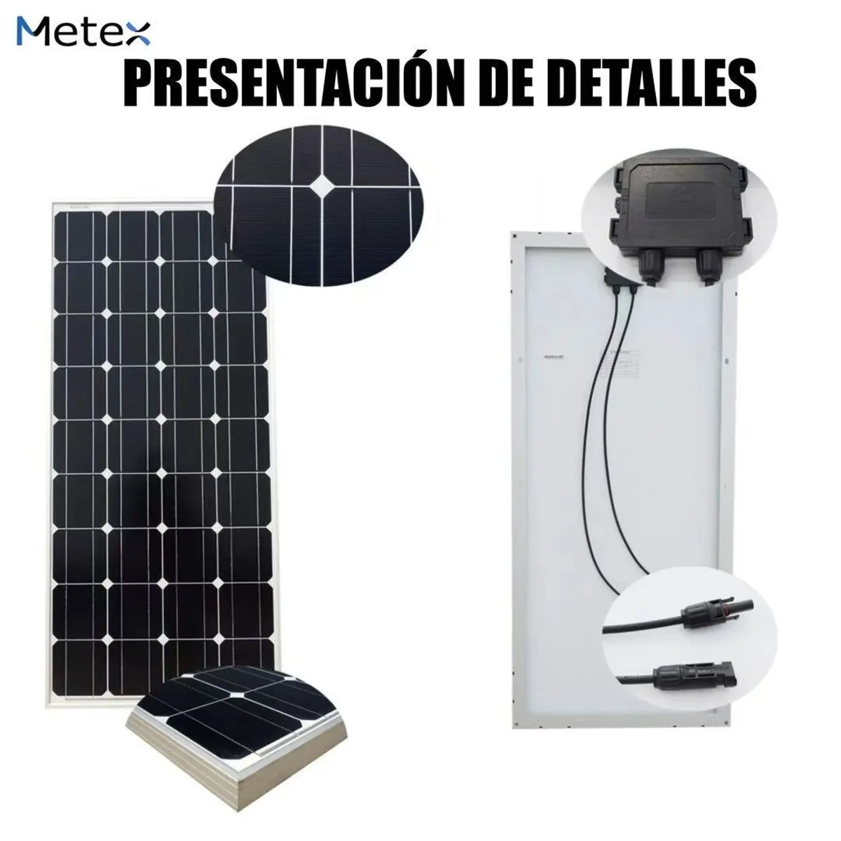 U BUY - Pack 2 Panel Solar Monocristalino Fotovoltaico 17,5v 200w