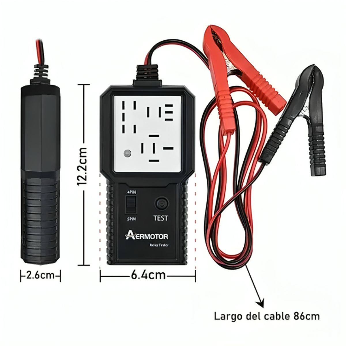 GENERICO - Probador Portátil De Relé De Auto 12v - 24v  4pin - 5pin