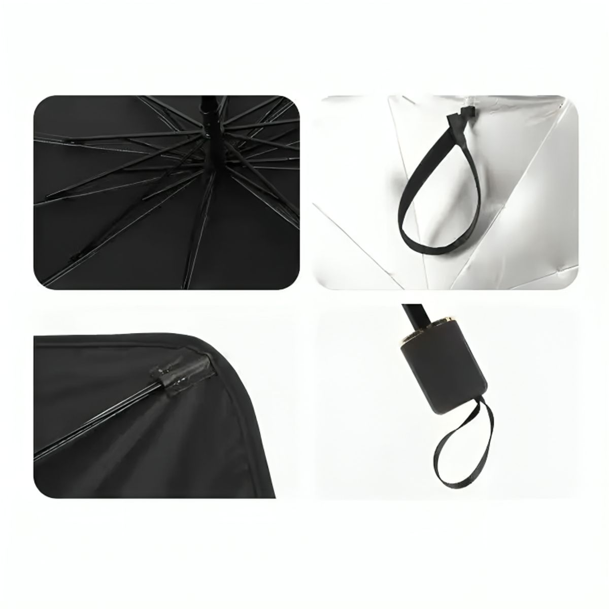 GENERICO - Quitasol Parasol Parabrisas De Auto Tipo Sombrilla Cubre Sol