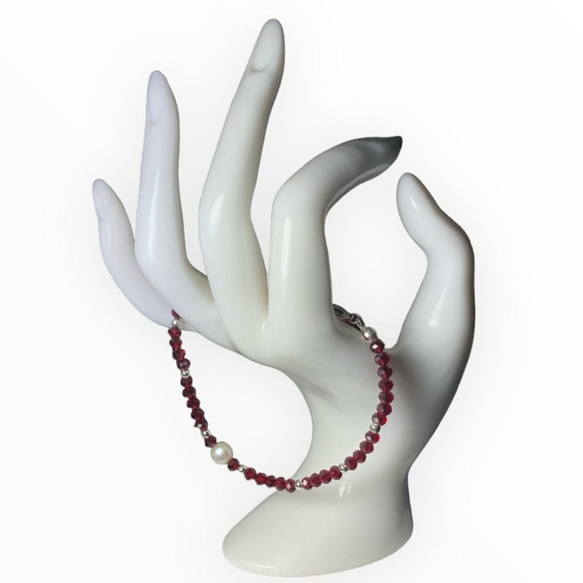 TAETHAI - Pulsera de plata 925 y Cristales