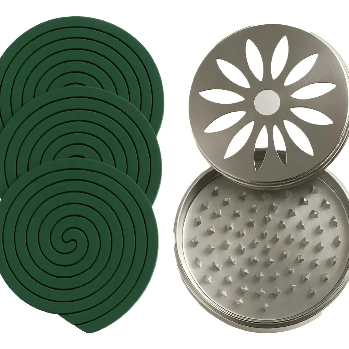 GENERICO - Espirales Citronela Mosquitos Zancudo 30 Uni + Soporte Metal