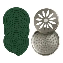 GENERICO - Espirales Citronela Mosquitos Zancudo 30 Uni + Soporte Metal