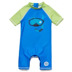 BONVERANO - Traje De Baño Bebé Niños Protección Solar UV Con Broches YKK