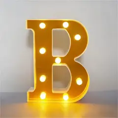 GENERICO - Letras Decorativas Con Luces Led «B»