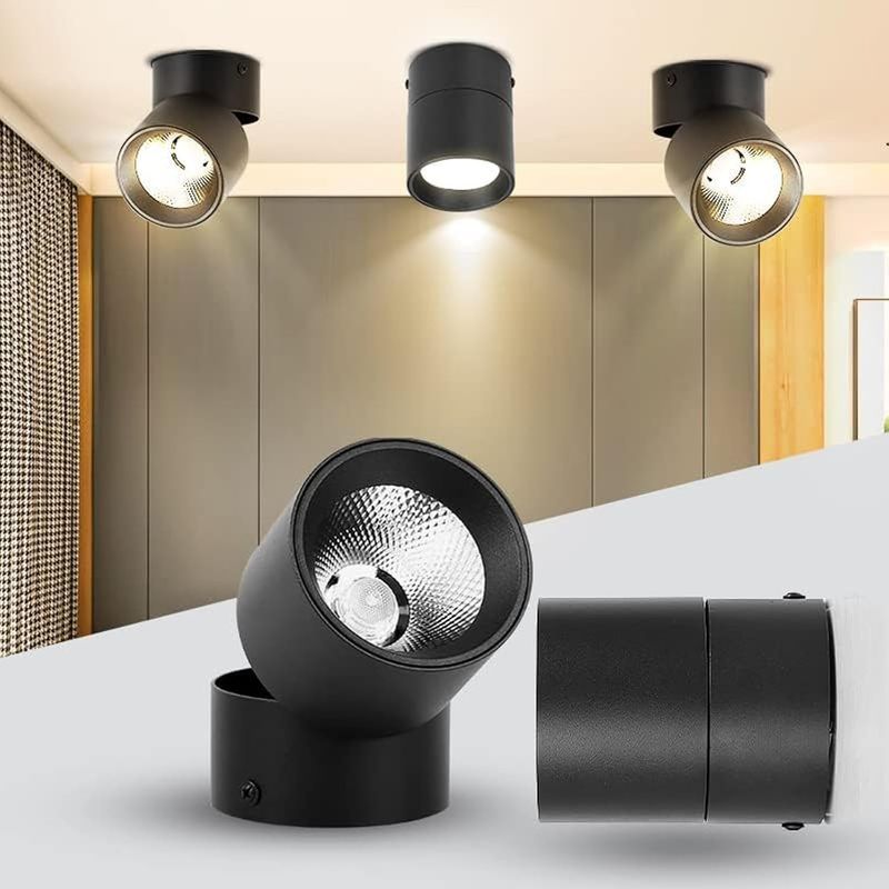 TATEE - Set 2 focos de luz Downlight Plegable Tres colores de luz