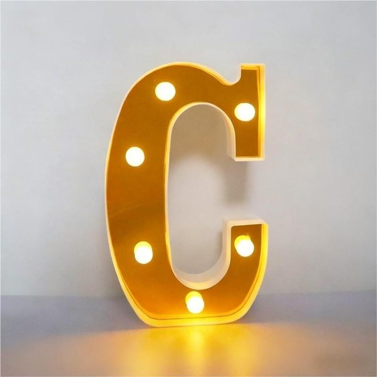 GENERICO - Letras Decorativas Con Luces Led «C»