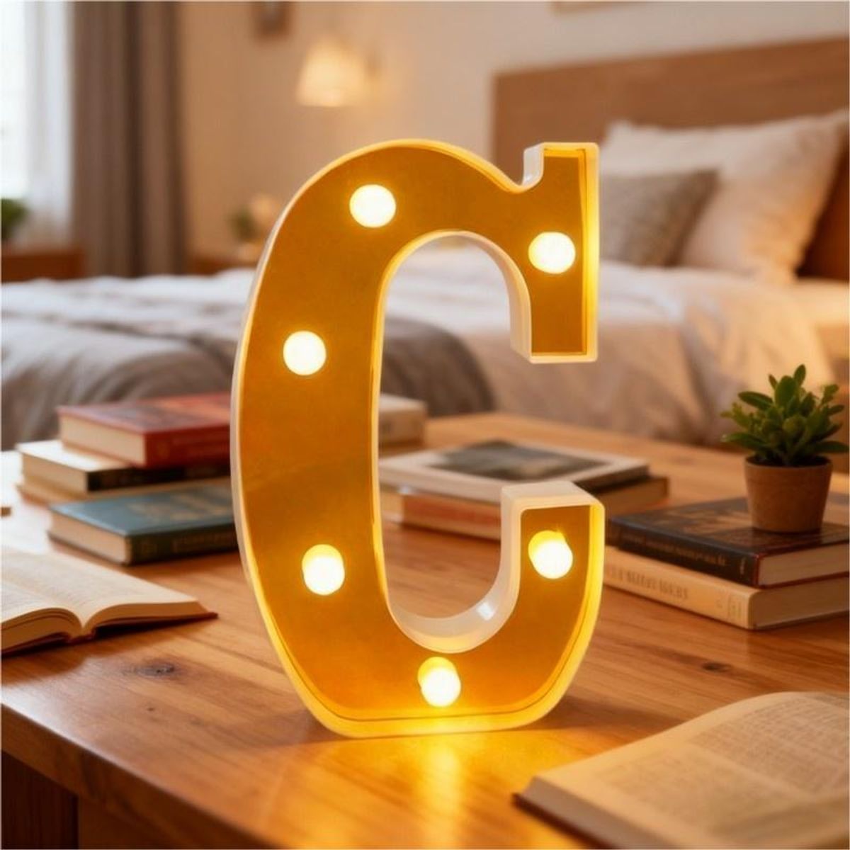 GENERICO - Letras Decorativas Con Luces Led «C»
