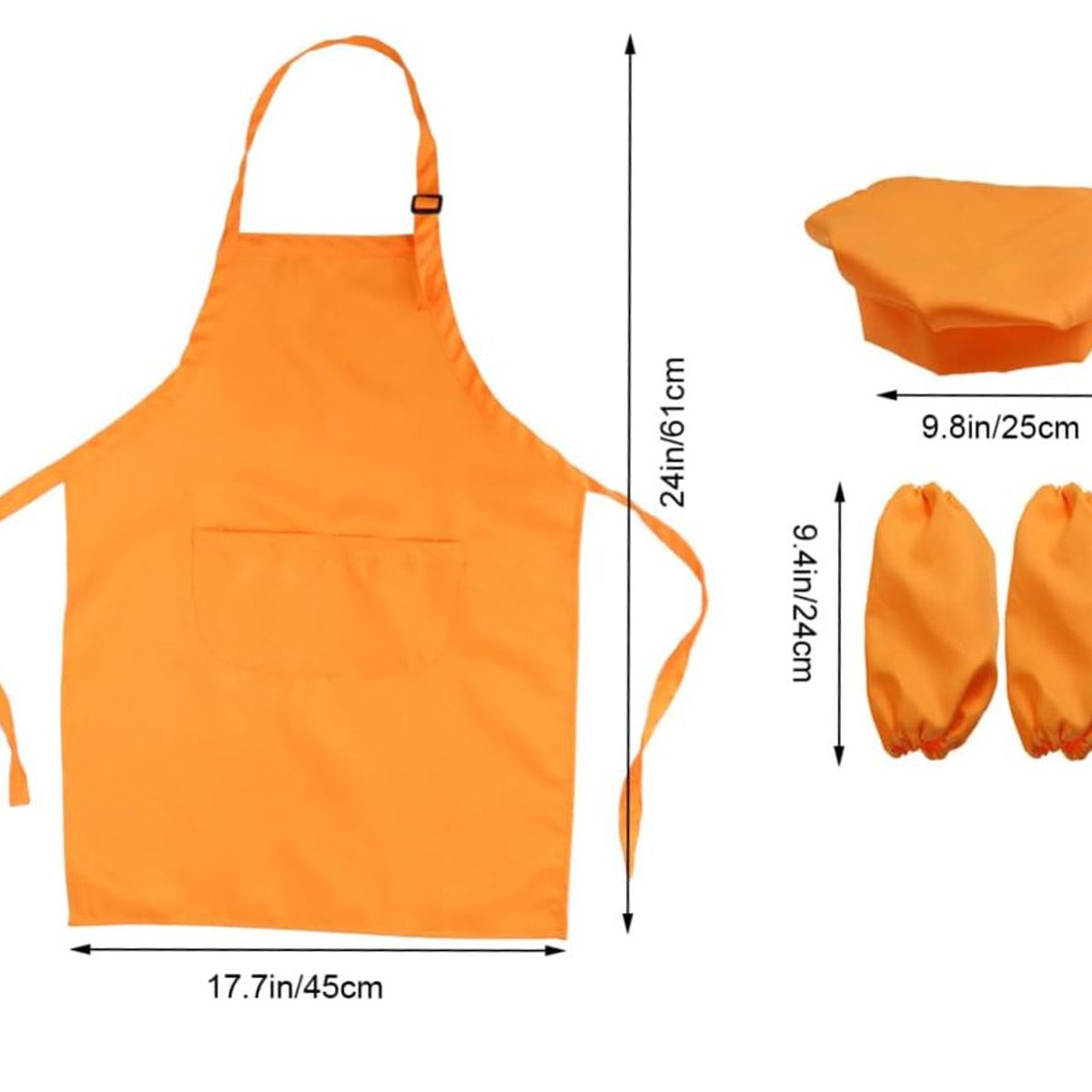 ATURE - Set Delantal Y Gorro Chef Infantil Y Mangas