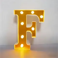 GENERICO - Letras Decorativas Con Luces Led «F»