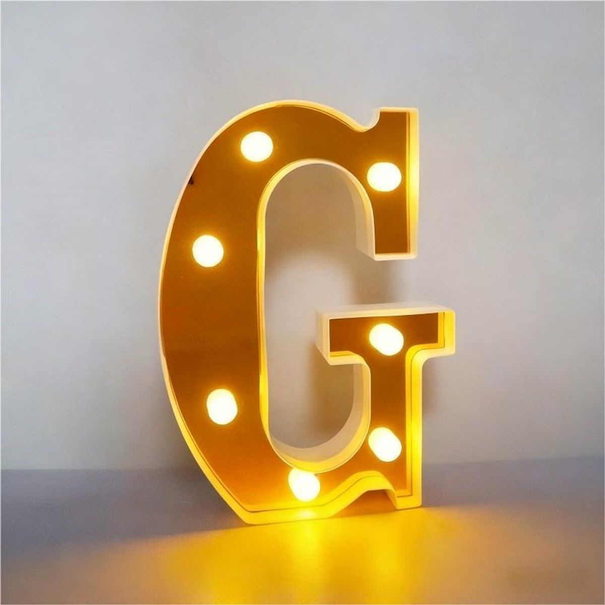 GENERICO - Letras Decorativas Con Luces Led «G»