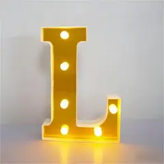 GENERICO - Letras Decorativas Con Luces Led «L»