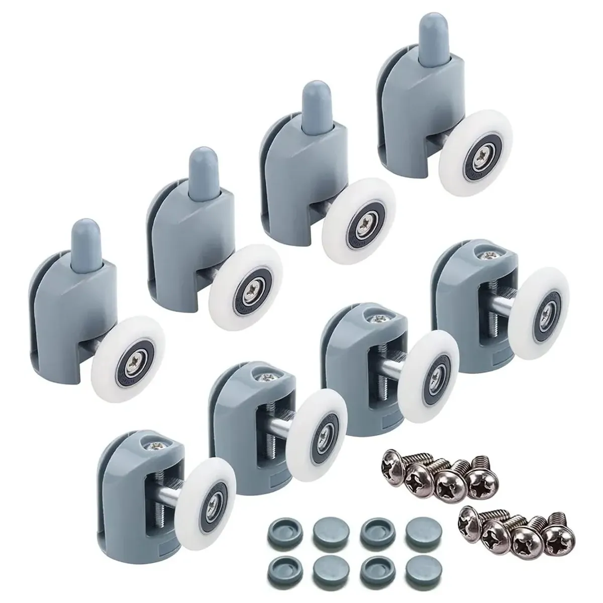 KUANGYE - 8 Ruedas Para Shower Door 25 Mm, 4 Superiores+4 Inferiores