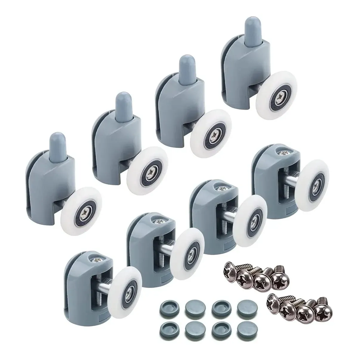 KUANGYE - 8 Ruedas Para Shower Door 25 Mm, 4 Superiores+4 Inferiores