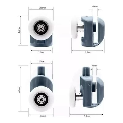 Imagen 2 del producto 8 Ruedas Para Shower Door 25 Mm, 4 Superiores+4 Inferiores