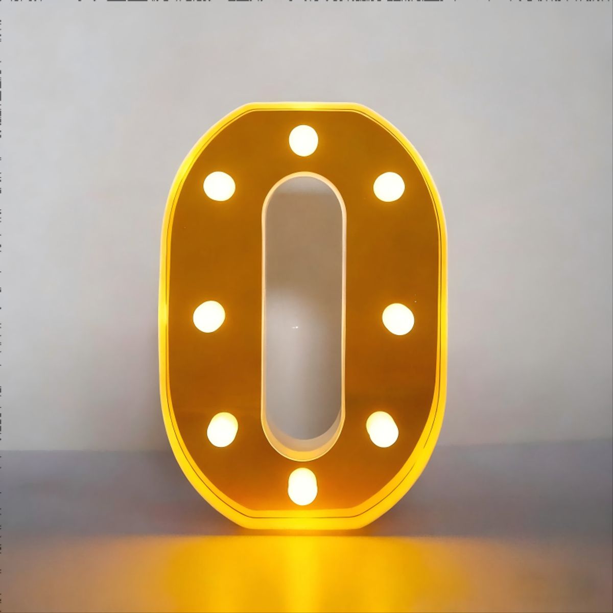 GENERICO - Letras Decorativas Con Luces Led «O»