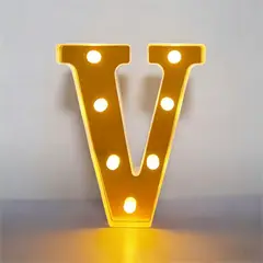 GENERICO - Letras Decorativas Con Luces Led «V»