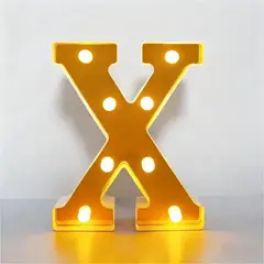 GENERICO - Letras Decorativas Con Luces Led «X»