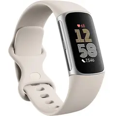 FITBIT - Charge 6 GPS Fitness Tracker - Silver Porcelain