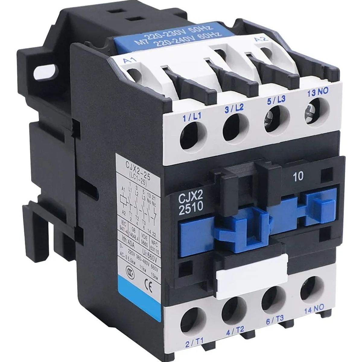 GENERICO - Contactor 25a Trifásico Bobina 220v 1na Cjx2-2510