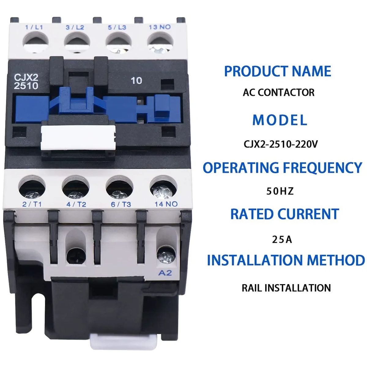 GENERICO - Contactor 25a Trifásico Bobina 220v 1na Cjx2-2510
