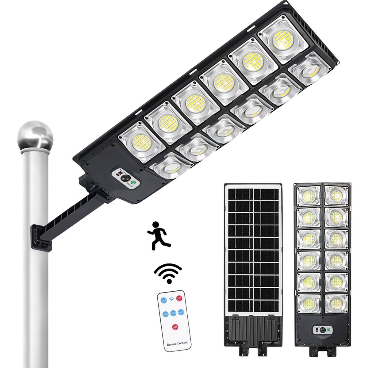 SUPERCENTER - Foco Solar Led Exterior Reflector 400w Inalámbrico Ip65