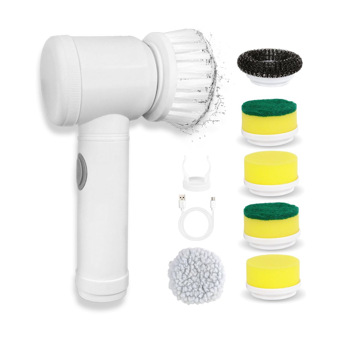 KINDA NICE - Set 10 Pcs Cepillo De Limpieza Eléctrico Limpiador De Cocina