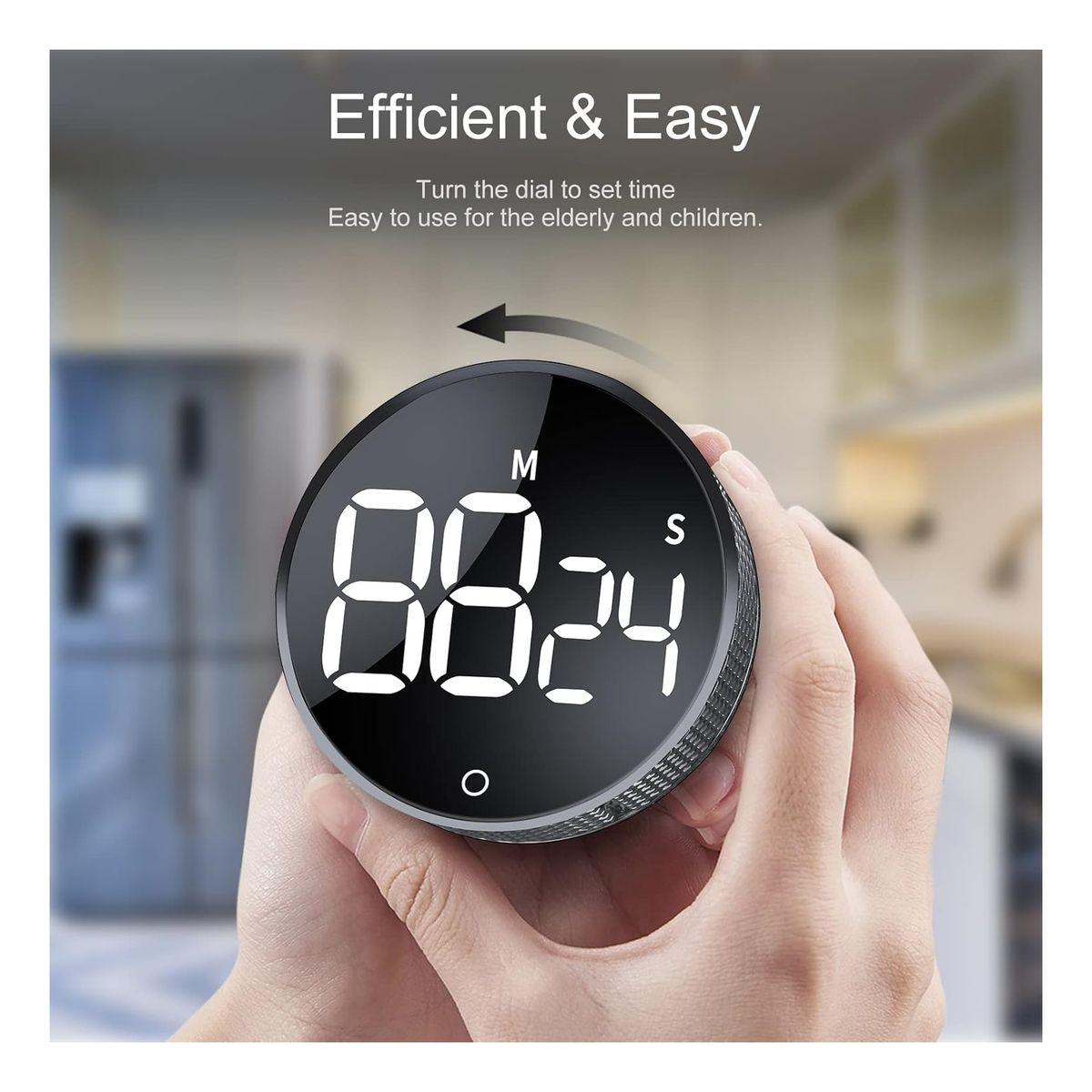 KINDA NICE - Temporizador  Cronometro Digital Magnético Ajustable