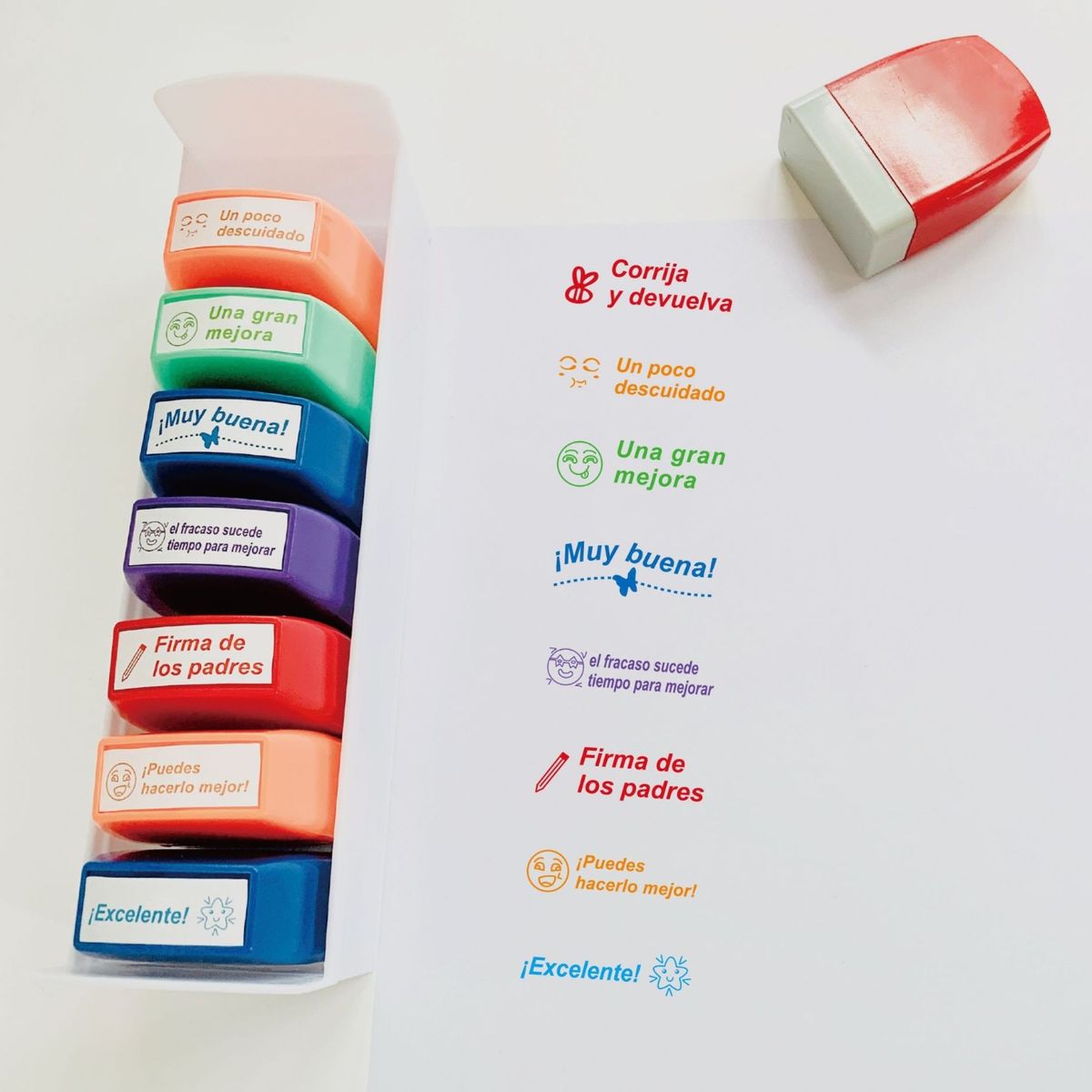 KINDA NICE - Sellos Escolares Personalizados Comentario Profesor Español