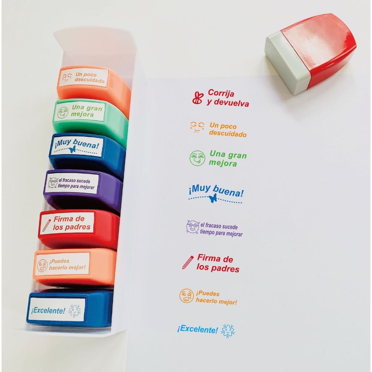 KINDA NICE - Sellos Escolares Personalizados Comentario Profesor Español