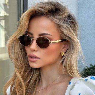 Imagen 2 del producto Lentes Gafas De Sol Vintage Retro Uv400 Estilo Prada