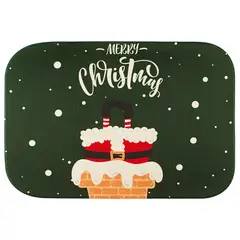 GENERICO - Alfombra Navidad Decoración Navidad Tapete Limpia Pies 40x60