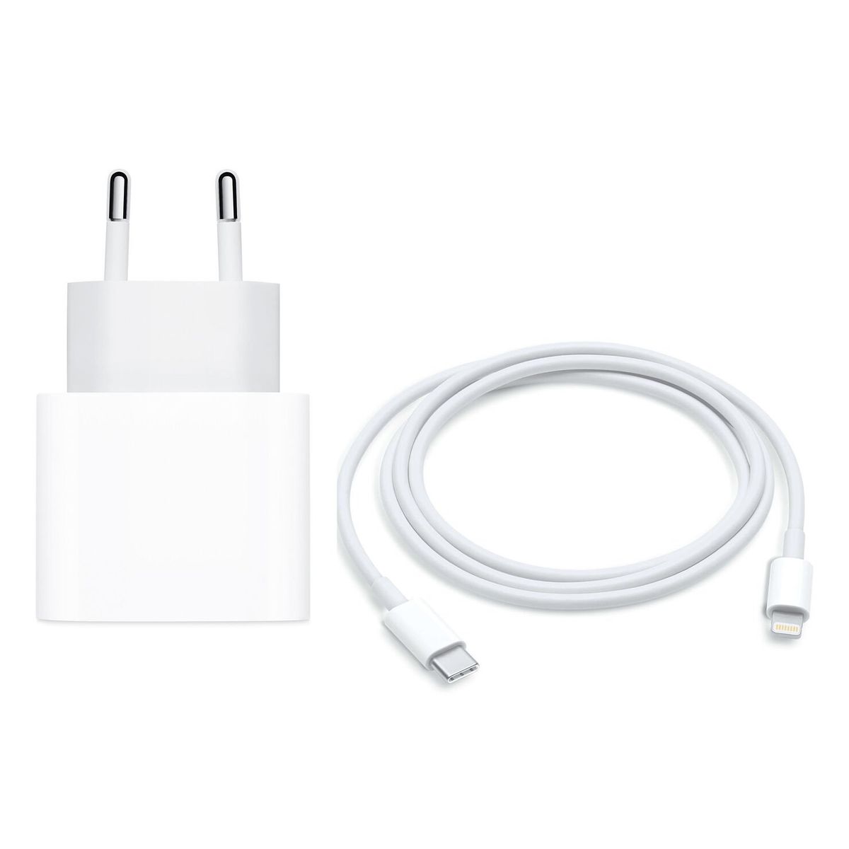 APPLE - Cargador Apple USB-C 20W Original Con Cable C Lightning 1mt