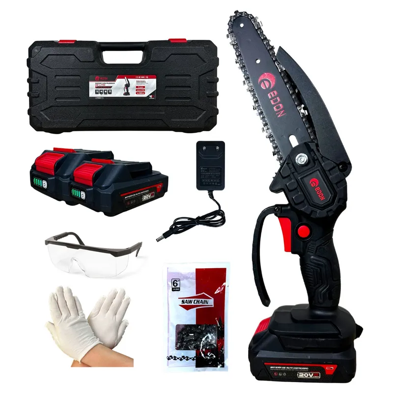 GENERICO - Motosierra Eléctrica Inalámbrica Portátil De 6 Pulgadas