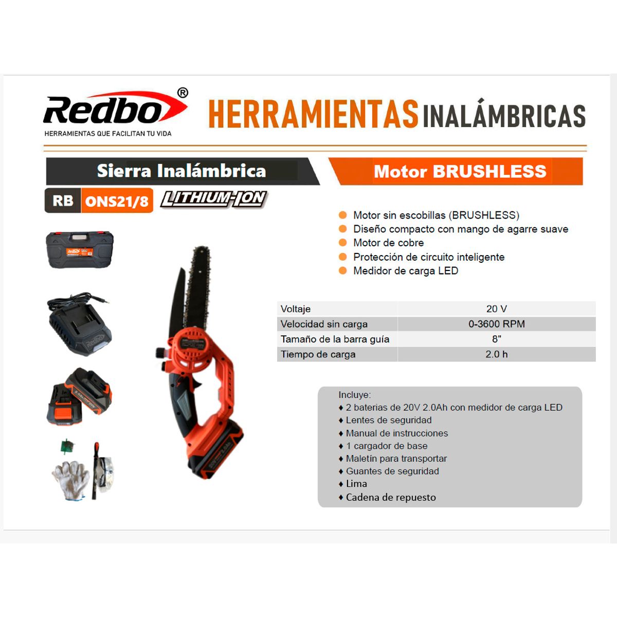 Sierra Inalámbrica RB-ONS218 BL, marca GENERICO - Foto Principal