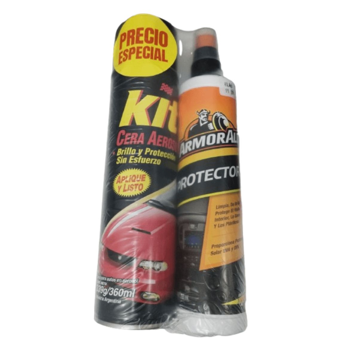 KIT - KIT CERA ASEROSOL + PROTECTOR DE VEHICULOS 2 UNIDADES