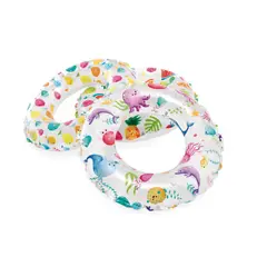 INTEX - Flotador Inflable Infantil Anillo Multicolor 51 cm Surtido