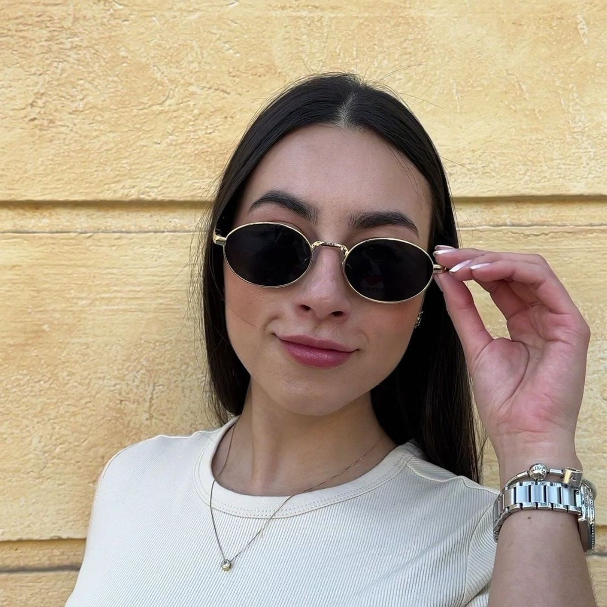 NOVY - Gafas Lentes De Sol Retro Vintage Uv400 Estilo Prada Negro